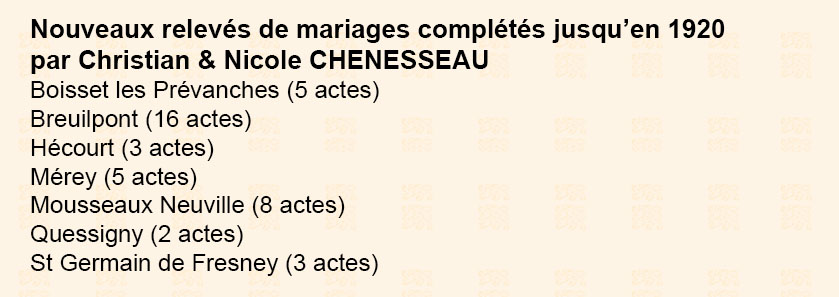 information du cercle